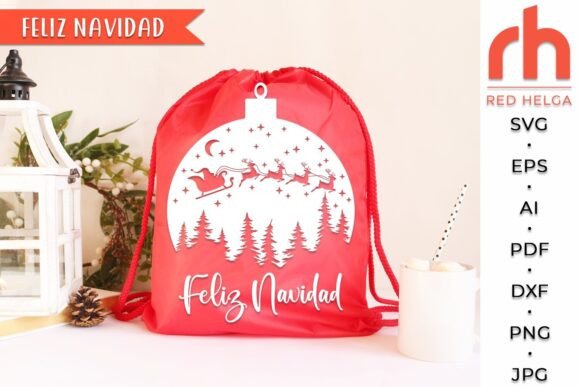 Feliz Navidad SVG for Crafts and Graphics