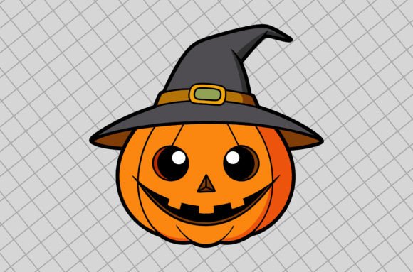 Halloween Pumpkin Vector Illustration for Crafts and Graphics