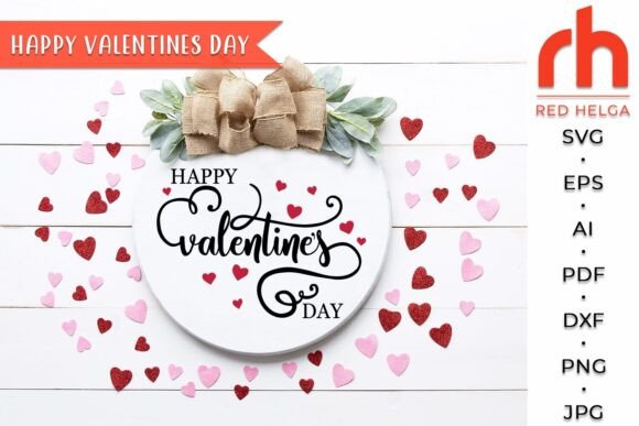 Happy Valentine’s Day SVG for Local Business Branding