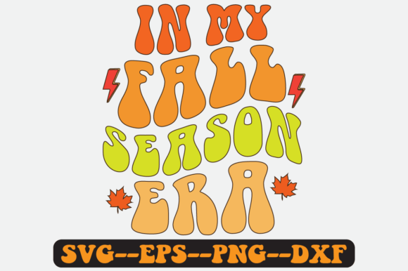 In My Fall Season Era Quote Retro Svg for Crafts and Graphics