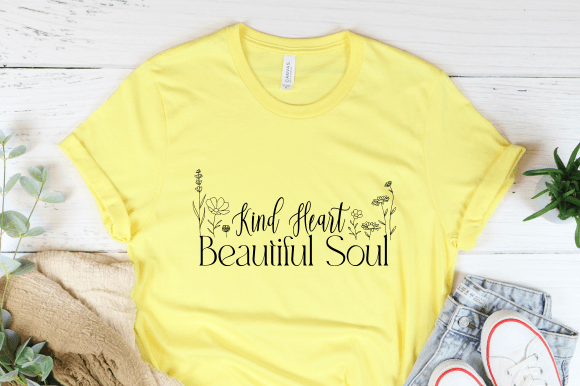Kind Heart Beautiful Soul Svg for Crafts and Graphics