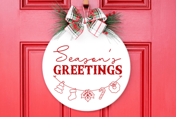 Season's Greetings SVG for Crafts and Graphics